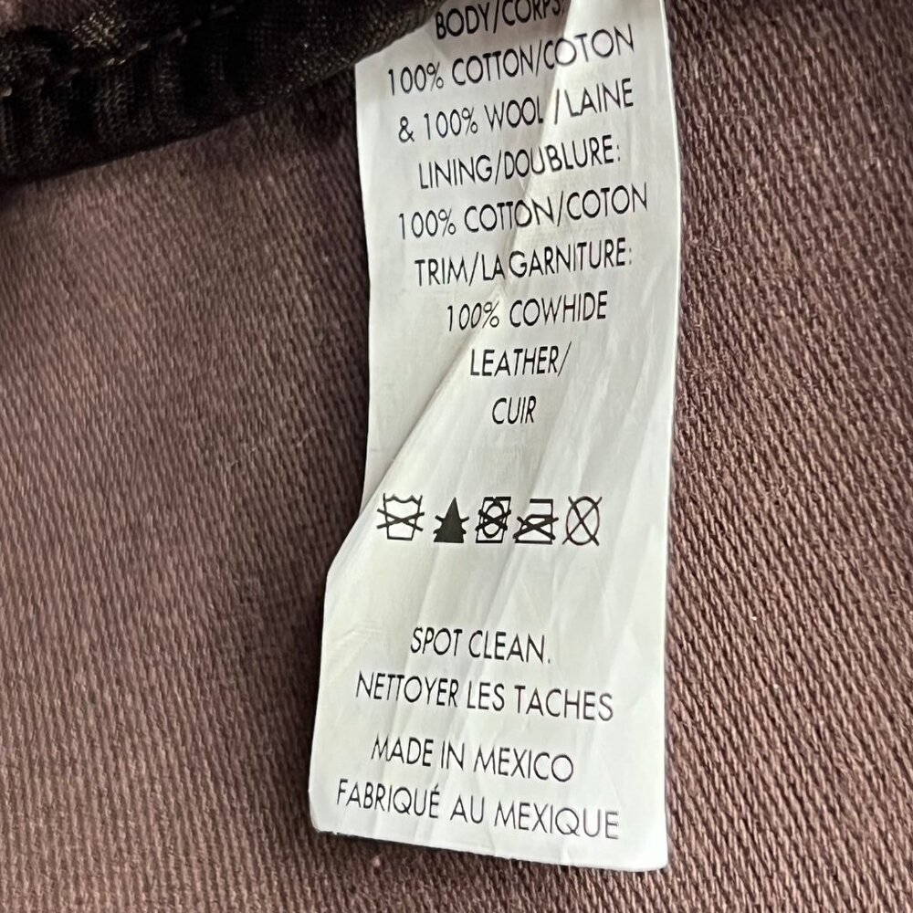 Pendleton Brown Orange Classic Wool Canvas Tote |… - image 7